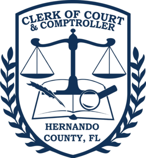 Hernando County Clerk of Court, Florida seal